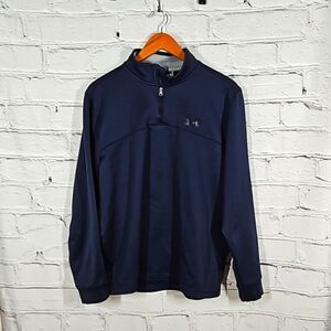 Under Armour Navy Blue Quarter-Zip Pullover Sweatshirt